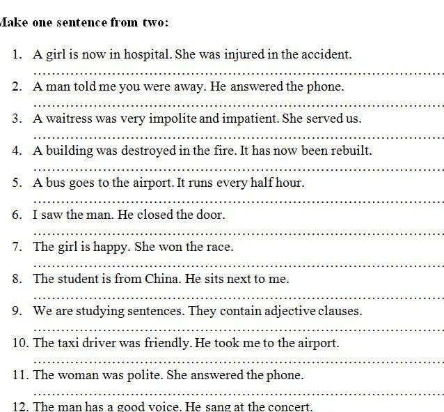 Answer in full sentences. Relative Clauses в английском языке exercises. Defining relative Clauses Worksheets. Defining relative Clauses упражнения. Relative Clauses упражнения.