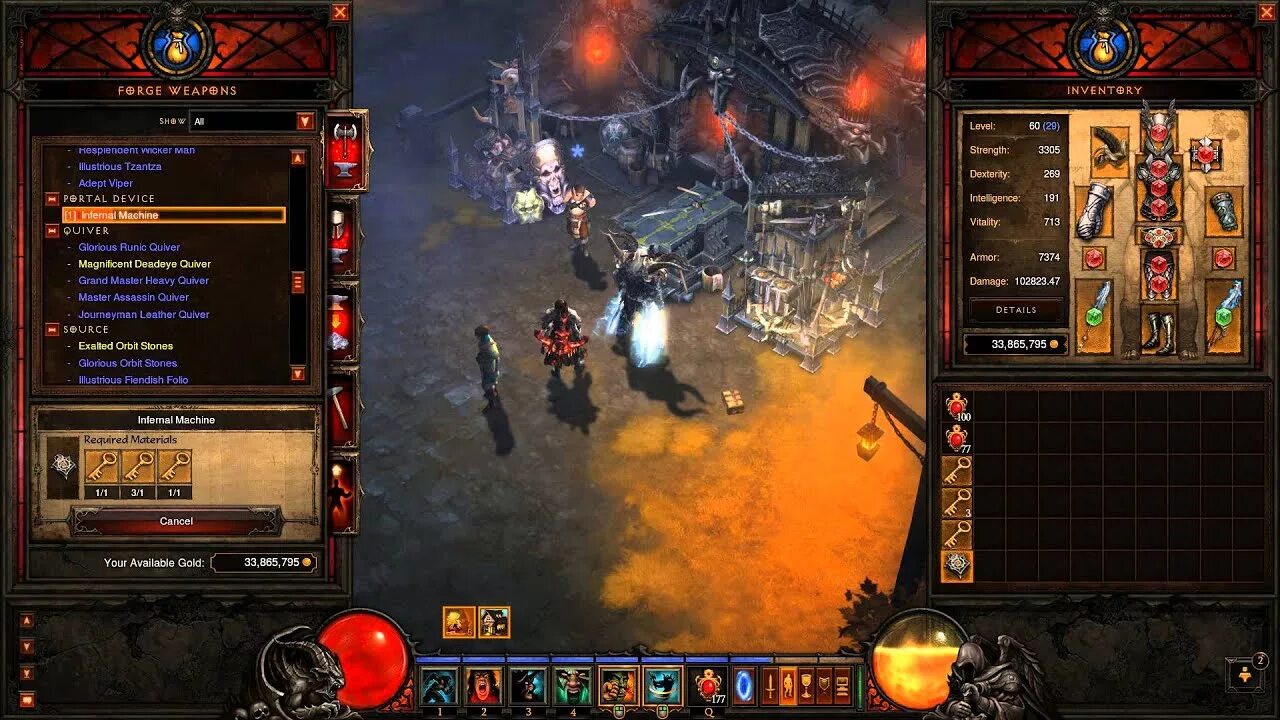 Diablo 3 механика. Key of Terror Diablo 2. Диабло Инфернал. Diablo 2 lod ключи. Диабло с магическими предметами.