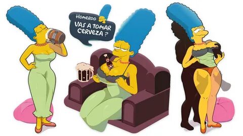 Marge simpson as porn in bra