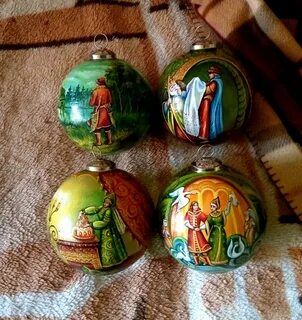 Елочные игрушки ручная роспись