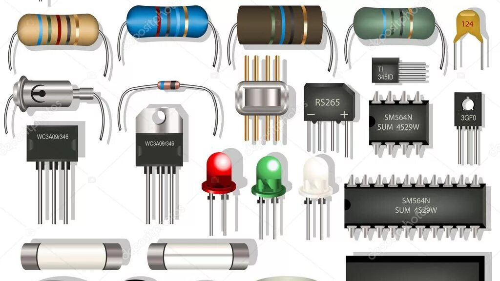 Резисторы транзисторы конденсаторы диоды. Трансформатор резистор транзистор конденсатор. Диод резистор конденсатор. Смд диоды маркировка 105. Как выглядит транзистор резистор конденсатор.