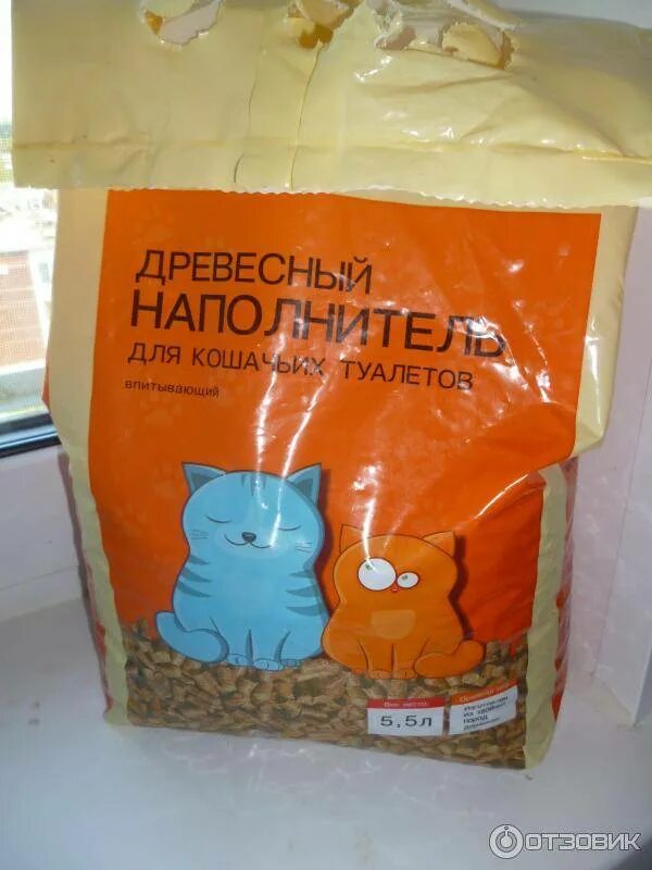 Упаковка древесного наполнителя