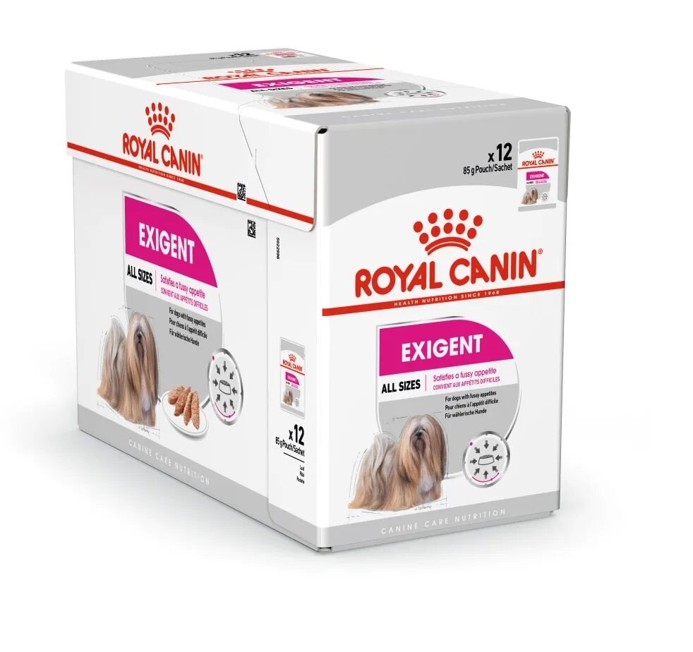 Royal Canin Mini exigent. Корм для собак Роял Канин для приверед. Роял Канин Эксиджент для собак. Роял Канин для привередливых собак. Влажный корм для собак royal canin