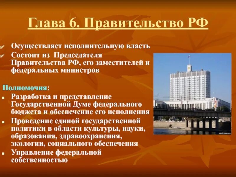 Правительство рф это орган власти. Какую власть осуществляет правительство РФ. Правительство РФ осуществляет исполнительную власть. Исполнительная власть правительство РФ кратко. Правительство РФ презентация.