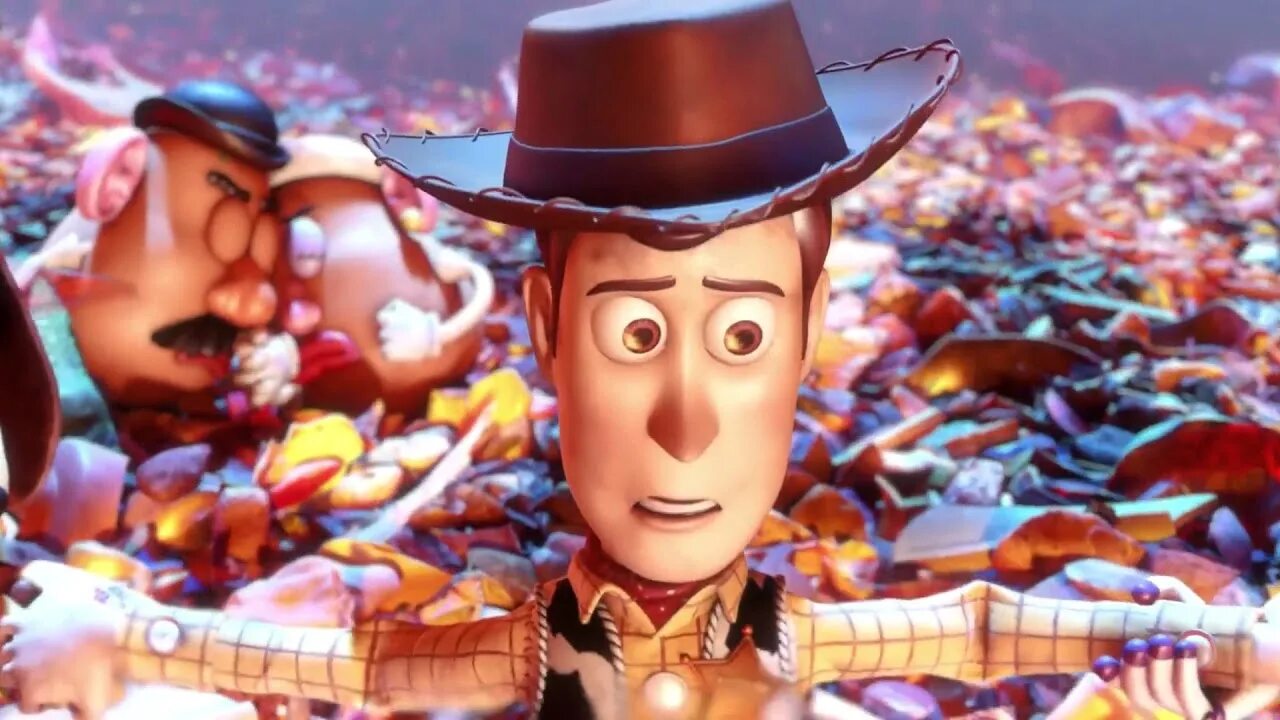 История игрушек 3 мусоросжигатель. Toy story 3 2010. Стиль Pixar.