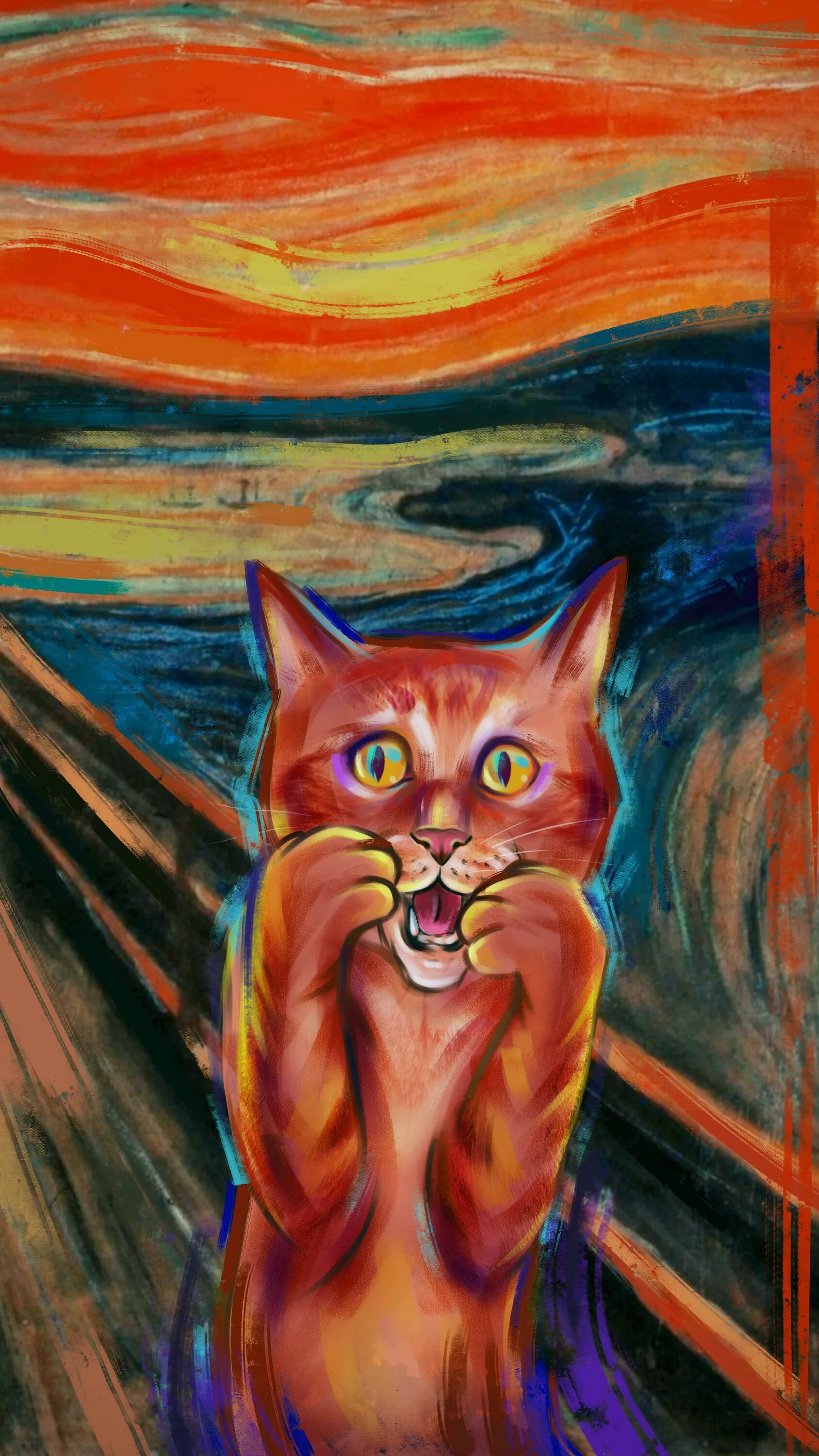 Крик котят слушать. Картина крик с котом. Крики котов. Кричащий кот картина. Картина вопль с котом.