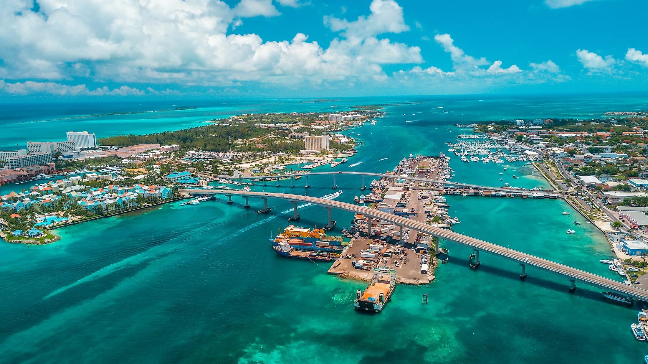 Страна состоящая из островов. Нью Провиденс Нассау. Бухта Нассау. Nassau Bahamas. Багамские острова, город Freeport.