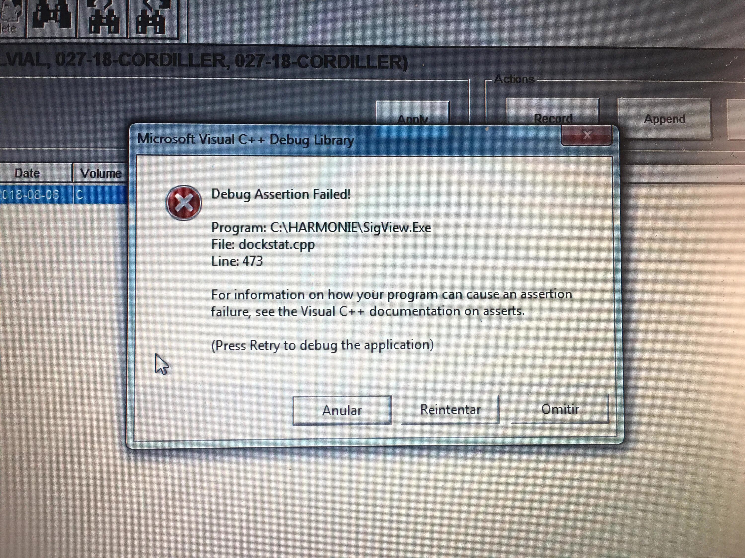 Error 215 assertion failed. Assertion failed. For information on how your program can cause an assertion failure see the Visual c++ documentation. Дебаг асершон файлед line1553. Main debug Mode failure.