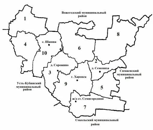 Муниципальное образование вологодский район. Вологодский муниципальный район поселения карта. Вологодский район карта с поселениями. Сельские поселения Вологодской области карта. Схема границ Никольского муниципального района Вологодской области.