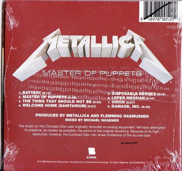Master of puppets текст. Metallica 1986 Master of Puppets. Metallica Master of Puppets обложка кассеты. Metallica Master of Puppets CD. Кассета металлика.