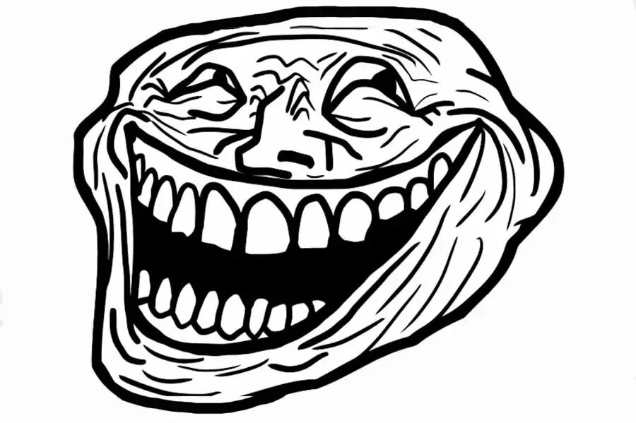 Trollface без фона. Троллфейс. Тролль Мем. Злой троллфейс. Тролль улыбается.