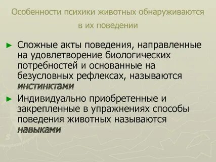 Поведенческие акты виды