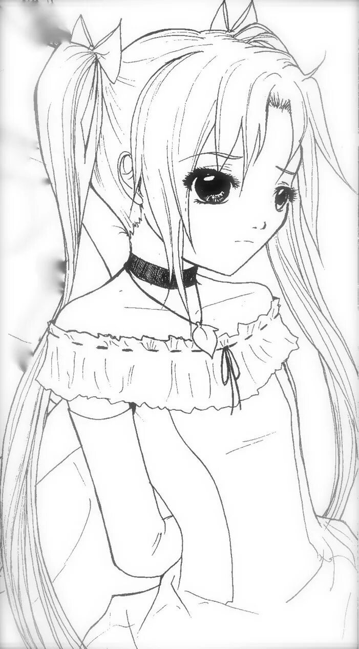 Раскраска для девочек 10 лет аниме распечатать zaerya... by sureya on DeviantArt Chibi coloring pages, Cute coloring pages, Col