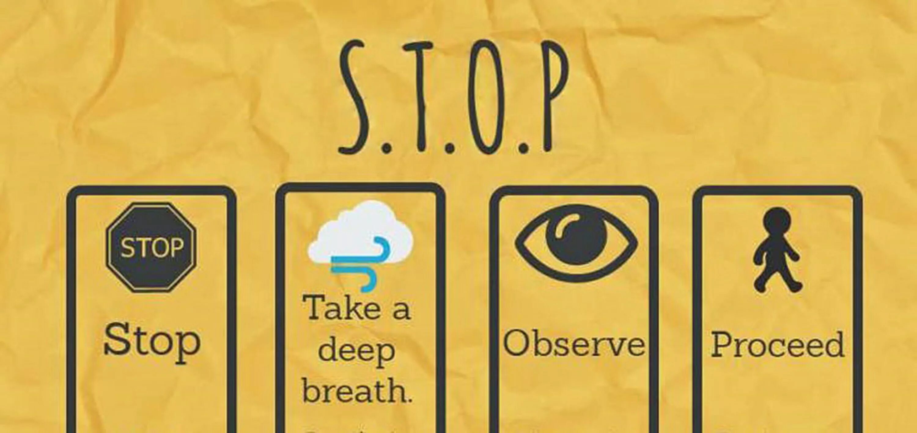 Take deep look. Stop to take. стоп бай тейк. put proceeds. stop breath act.
