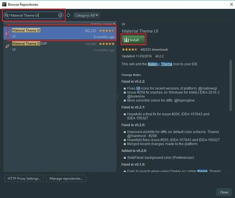 Repository browser