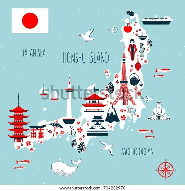 Достопримечательности Японии на карте. Карта Японии для детей. Карта Японии вектор. Япония на карте рисунок. Карта японии рисунок