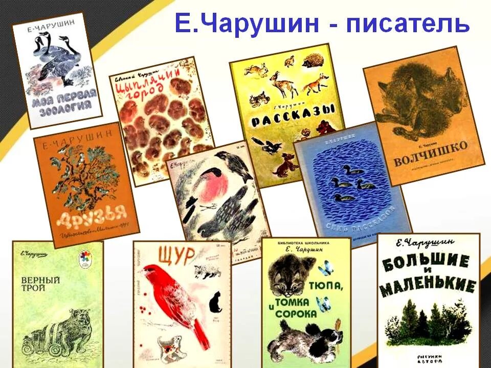 Произведения писателя Чарушина. Детский писатель Чарушин. Е И Чарушин художник и писатель. Сказки е и чарушина читать