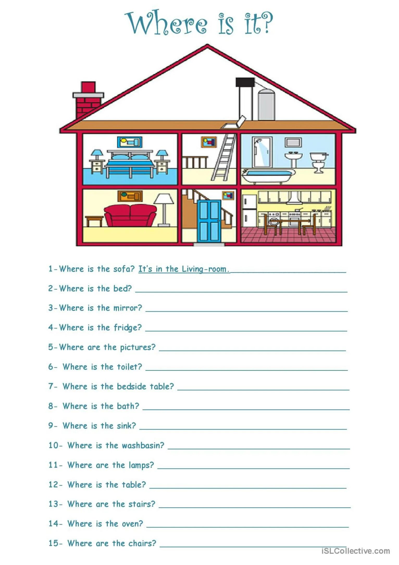 Where is her house. Where is are Worksheets. House Worksheets for Kids. Where is where are Worksheets. Parts of the House Worksheets.