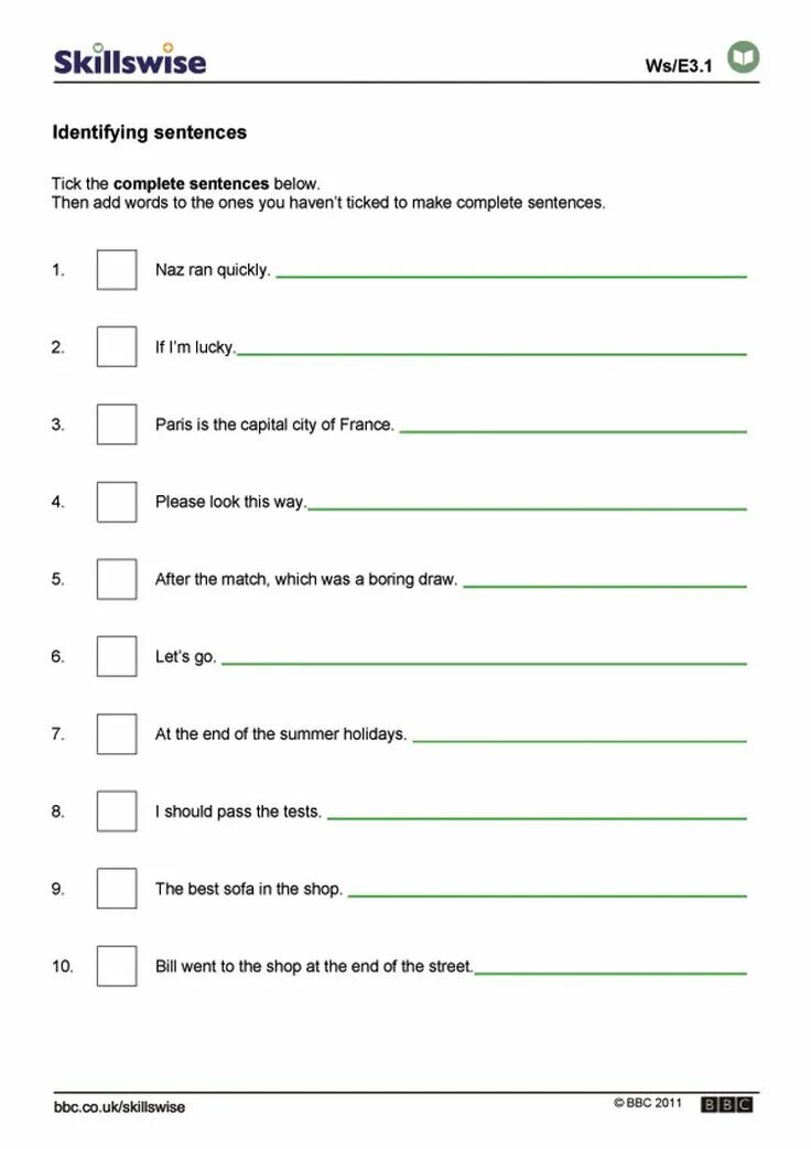 Tick sentences. Simple sentence structure Worksheet. Complete the sentences Worksheets. Worksheets on sentence structure. Complete the sentences for Kids.