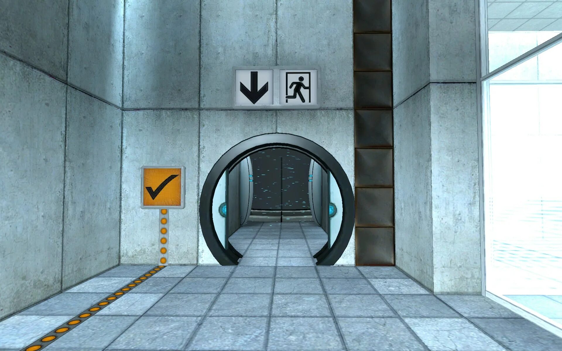 Открывать порталы игра. Portal 2 Door. Portal 2 двери. Portal 1 и Portal 2. Дверь из портал 2.