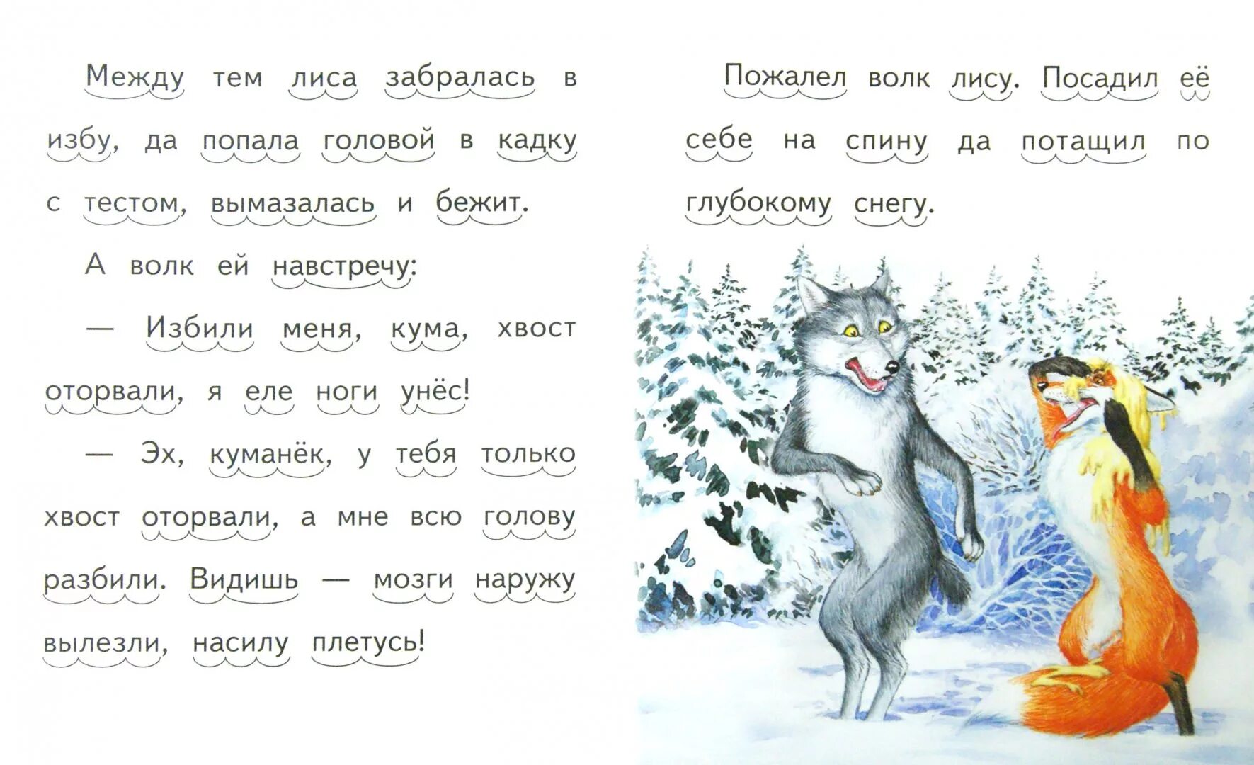 Лиса и волк читать по слогам. Сказка лиса и волк текст. Волк и лиса по слогам. Чтение лиса и волк задания.