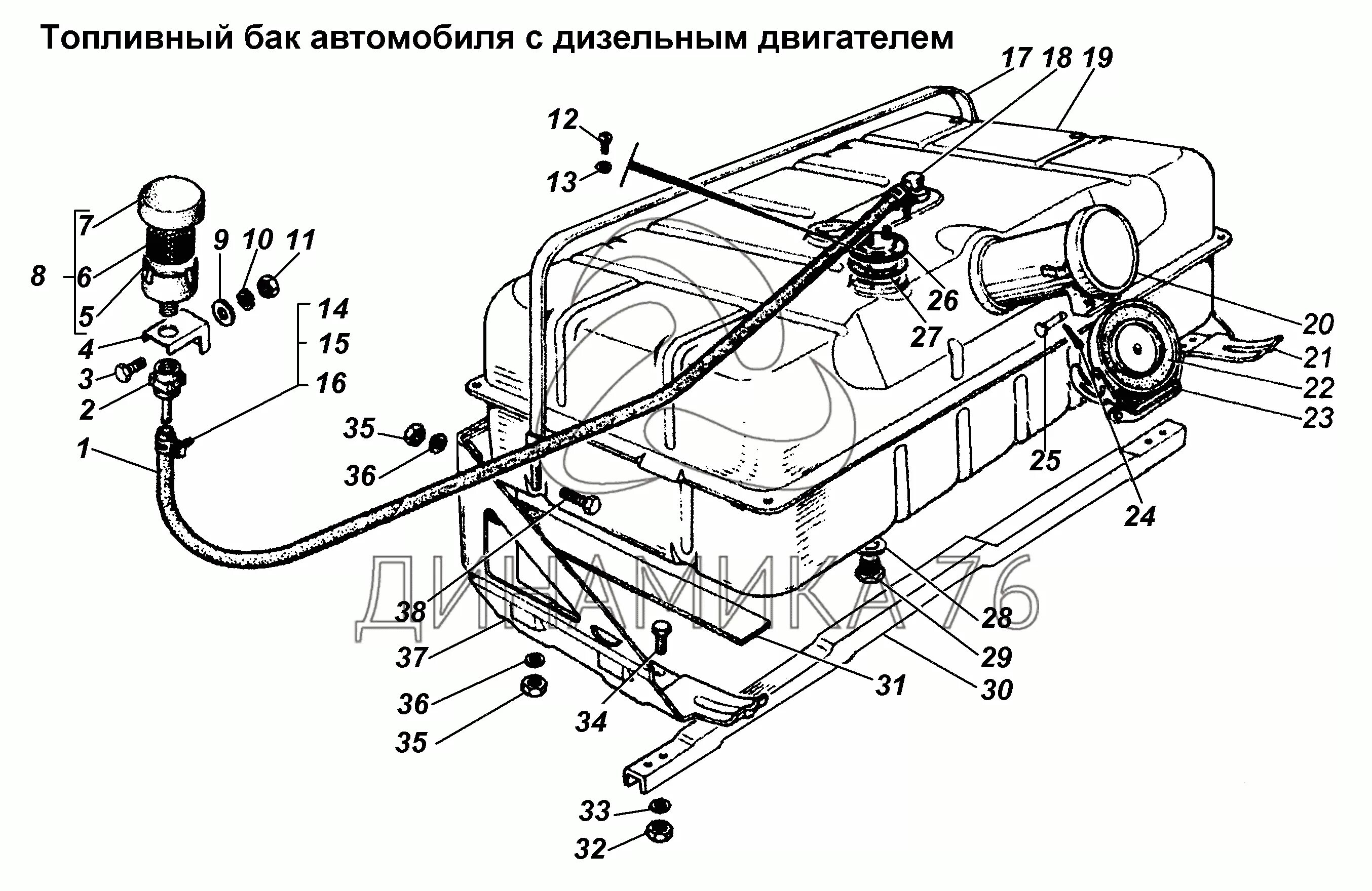 Топливная система газон некст. Трубки топливного бака ГАЗ 3309 схема. Бак топливный подогревателя ГАЗ 3308. Клапан топливного бака ГАЗ 3309. Крепление топливного бака ГАЗ 3308.