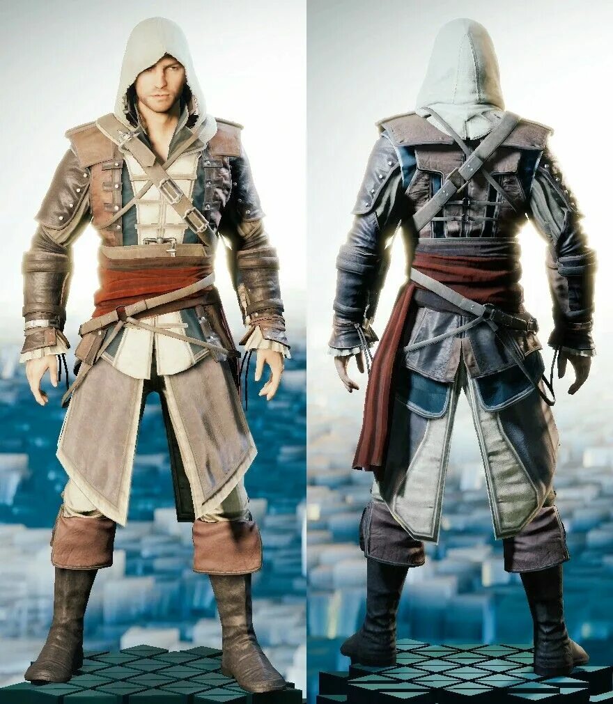 Ассасин крид кенуэй. Костюм ассасина Эдварда Кенуэя. Костюм Эцио Assassins Creed 4.