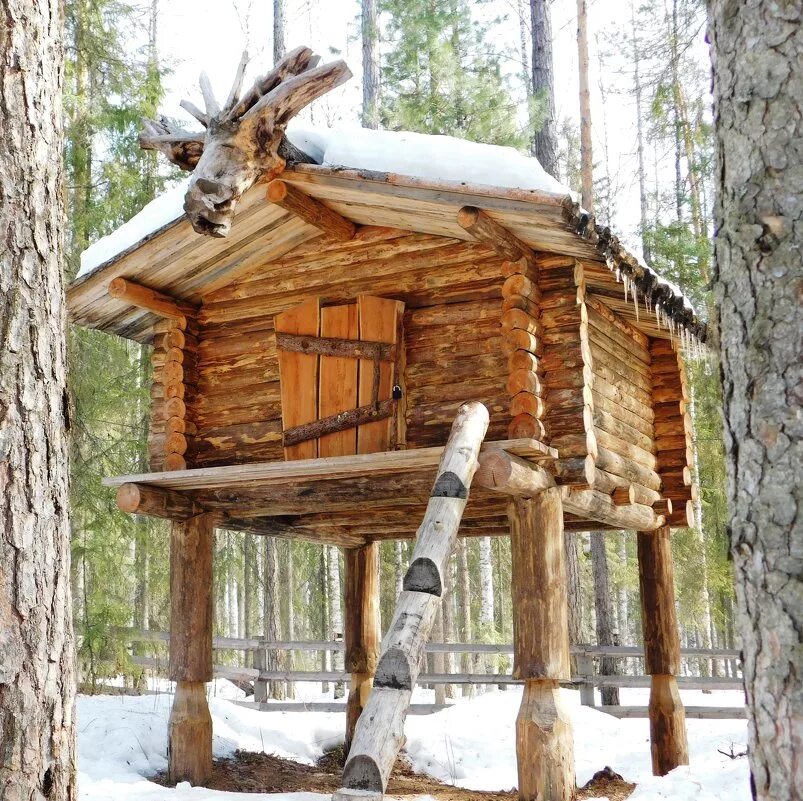 охотничий лабаз манси. охотничий лабаз. лабаз что это. лабаз что это. лабаз ханты и манси.