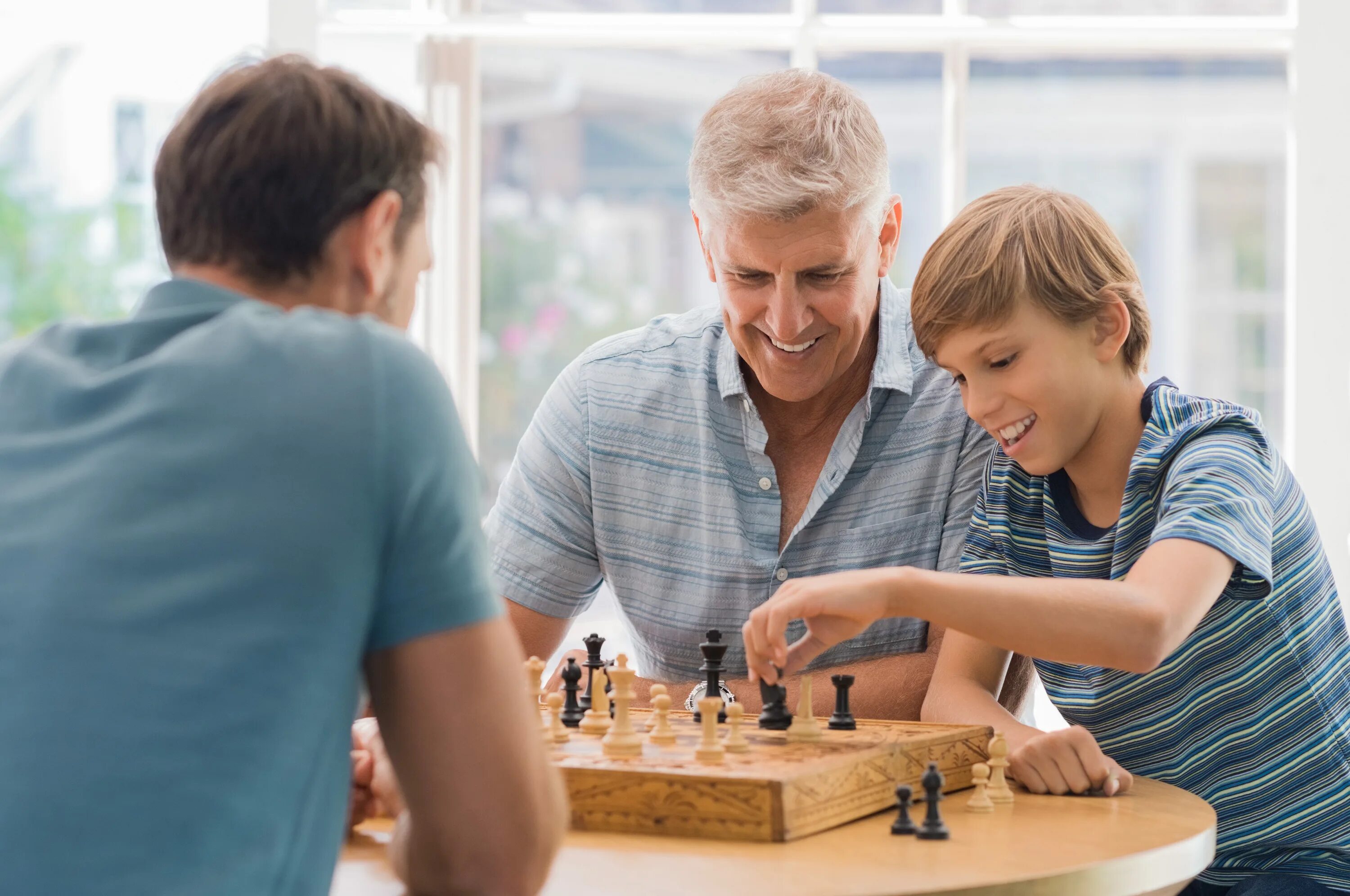 They are playing chess
