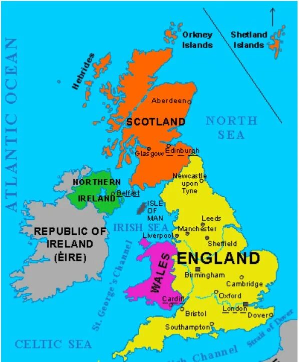 Uk main. The United Kingdom of great Britain and Northern Ireland карта. Карта the uk of great Britain and Northern Ireland. Карта Грейт Британ. The British Isles карта для английского.