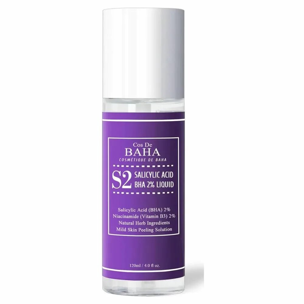 Эссенция-тонер cos de Baha s2 Salicylic acid BHA 2% Liquid (120 мл). Cos de Baha s2 Salicylic acid BHA 2 Liquid. Cos de Baha тонер с салициловой. Cos de Baha тонер s2.