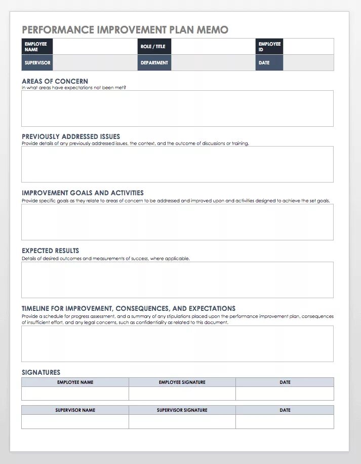 Performance plan