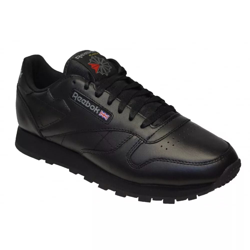 Кроссовки рибок спортмастер. Reebok Classic 49800. Reebok Classic Black. Reebok Classic Leather Black. Reebok Classic Leather Shoes Black.