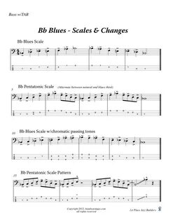 Blues bass tabs.