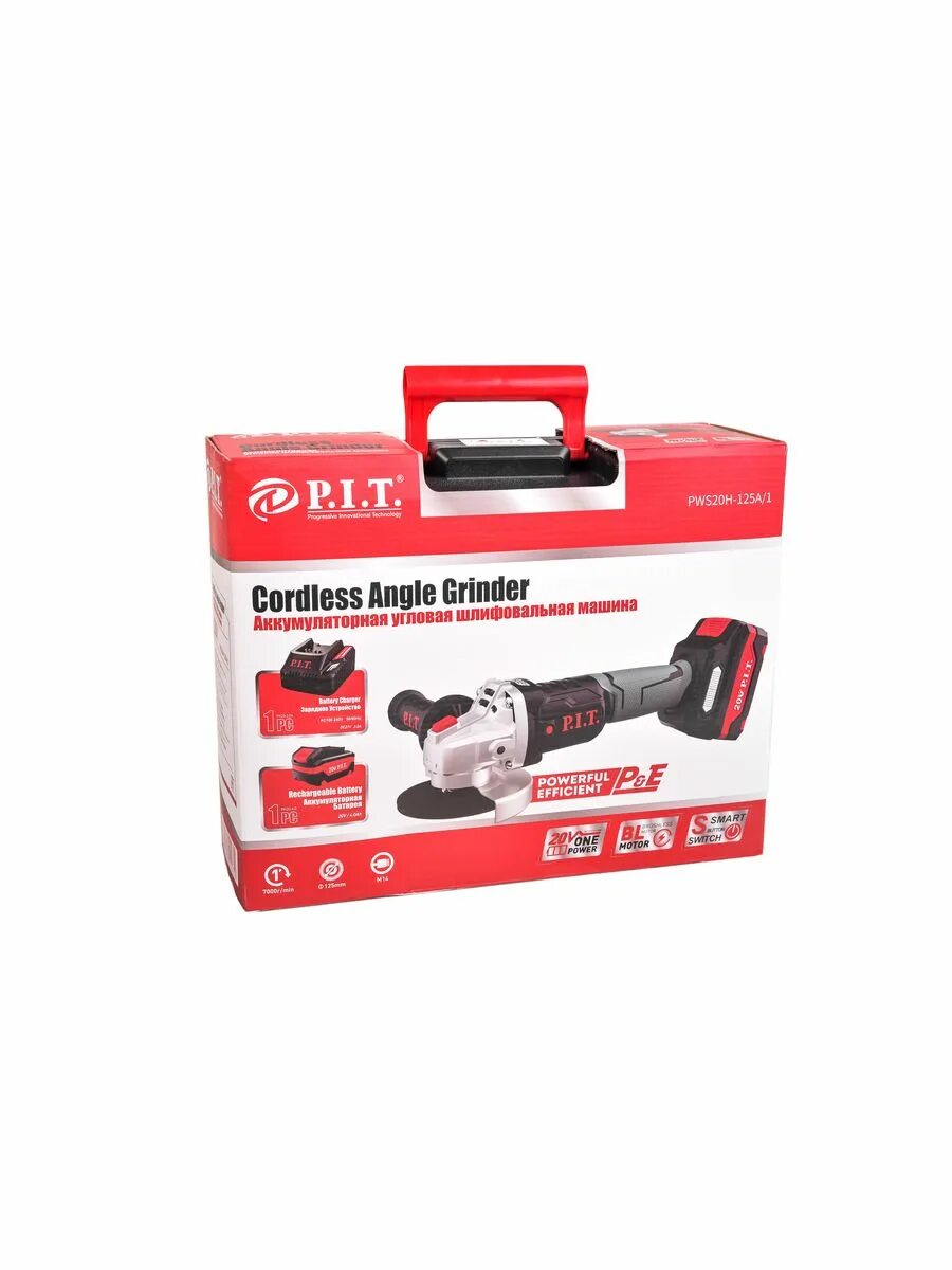 P i t pws20h 125c. Аккумуляторная бесщеточная шлифмашина p.i.t. pws20h-125a. аккумуляторная ушм pit pws20h-125с. p.i.t. pws20h-125a/1. p.i.t. pws20h-125a combo, 20в.