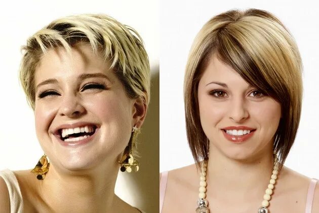 прическа для толстого лица. каре для полного лица. стрижки для полных женщин. круглое лицо со вторым подбородком. стрижки для полных.