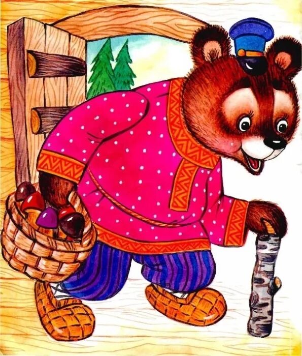 Детскую сказку маша. Сказка маша и медведь русская народная сказка. Иллюстрации к сказке маша и медведь. Медведь из сказки маша и медведь. Маша и медведь.