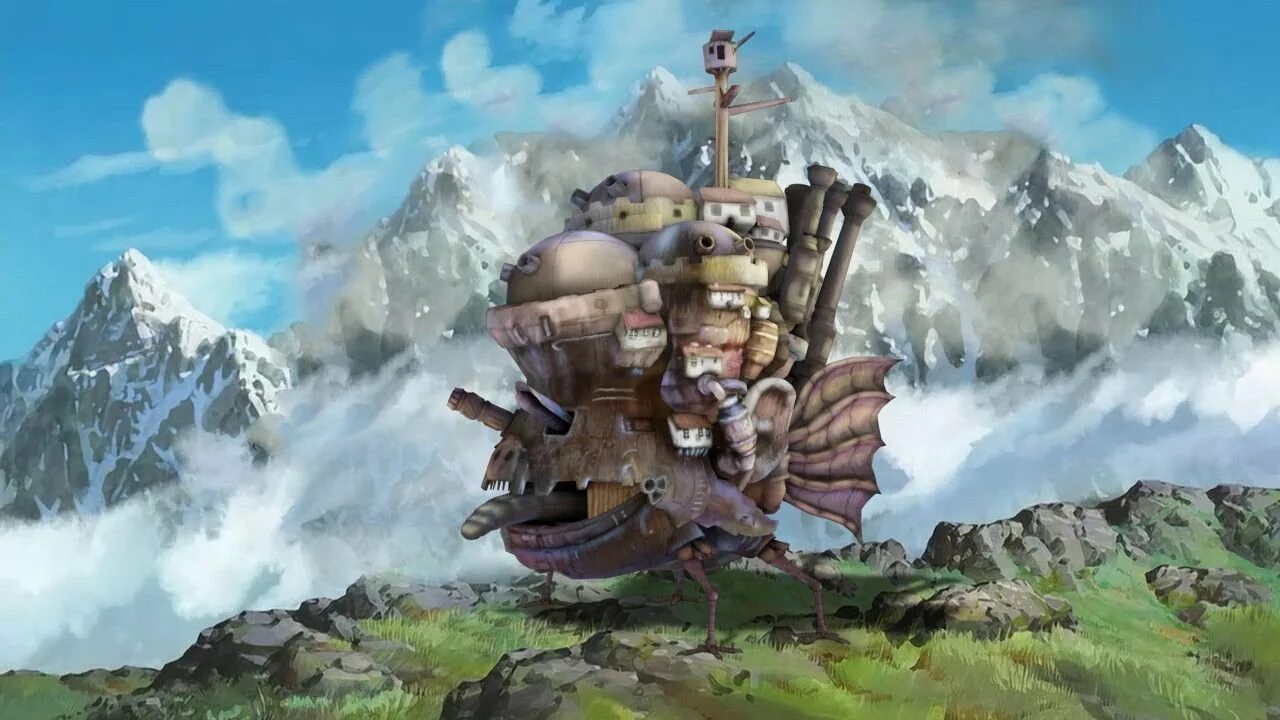 Хаяо миядзаки ходячий замок. Студия гибли ходячий замок. Хаяо миядзаки бродячий замок. Шагающий замок. Ходячий замок хаула замок.