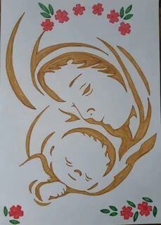 Мама первое слово рисунок