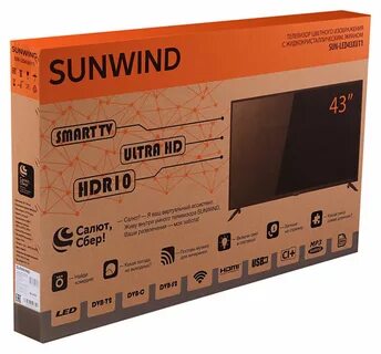 Телевизор sunwind sun led43xu400