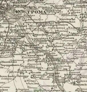 Карта костромского уезда