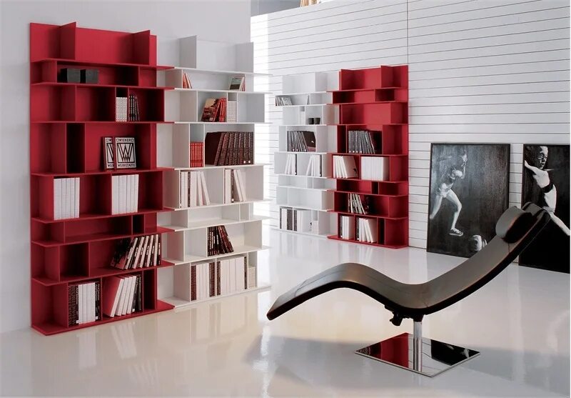 Современный стиль библиотеки. Стеллаж Wally Cattelan Italia. Cattelan Wally Bookcase. Оригинальные стеллажи. Оригинальные книжные полки.