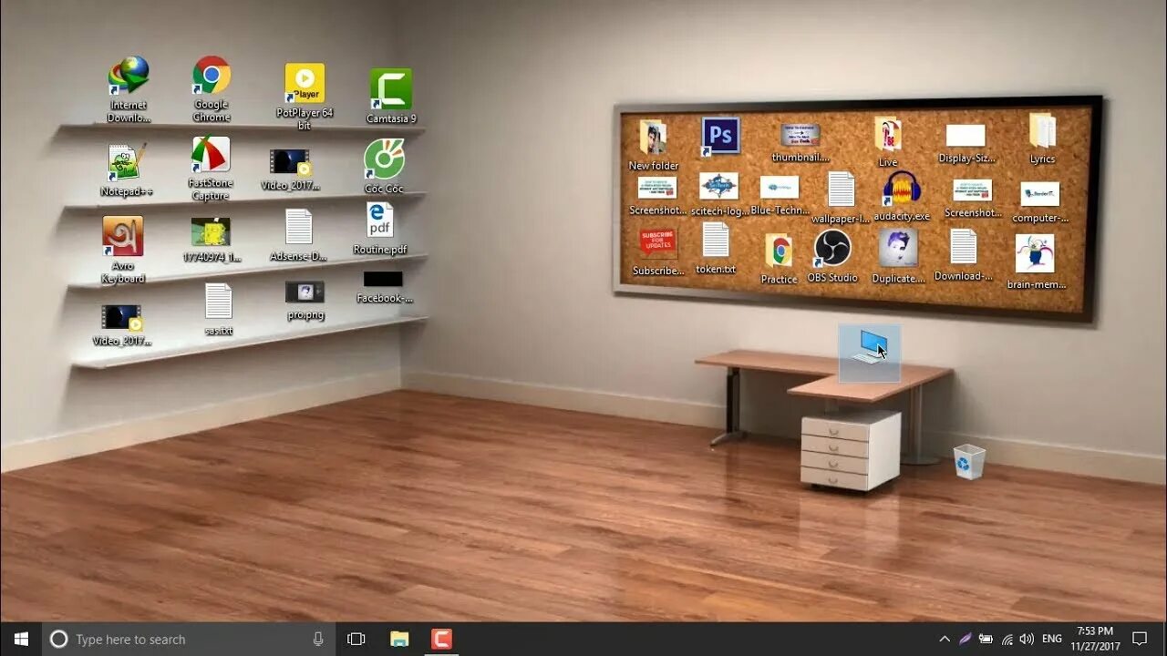 Экран для 1 класса. Рабочий стол с полками виндовс. Как должен выглядеть твой рабочий стол. Компьютер перфекциониста.