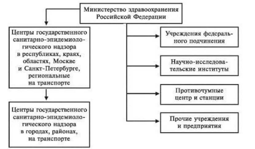 Минздрав рф состав. Структура государственной санитарно-эпидемиологической службы РФ. Структура санитарной службы РФ. Структура Сан эпид службы. Структура Роспотребнадзора РФ схема.