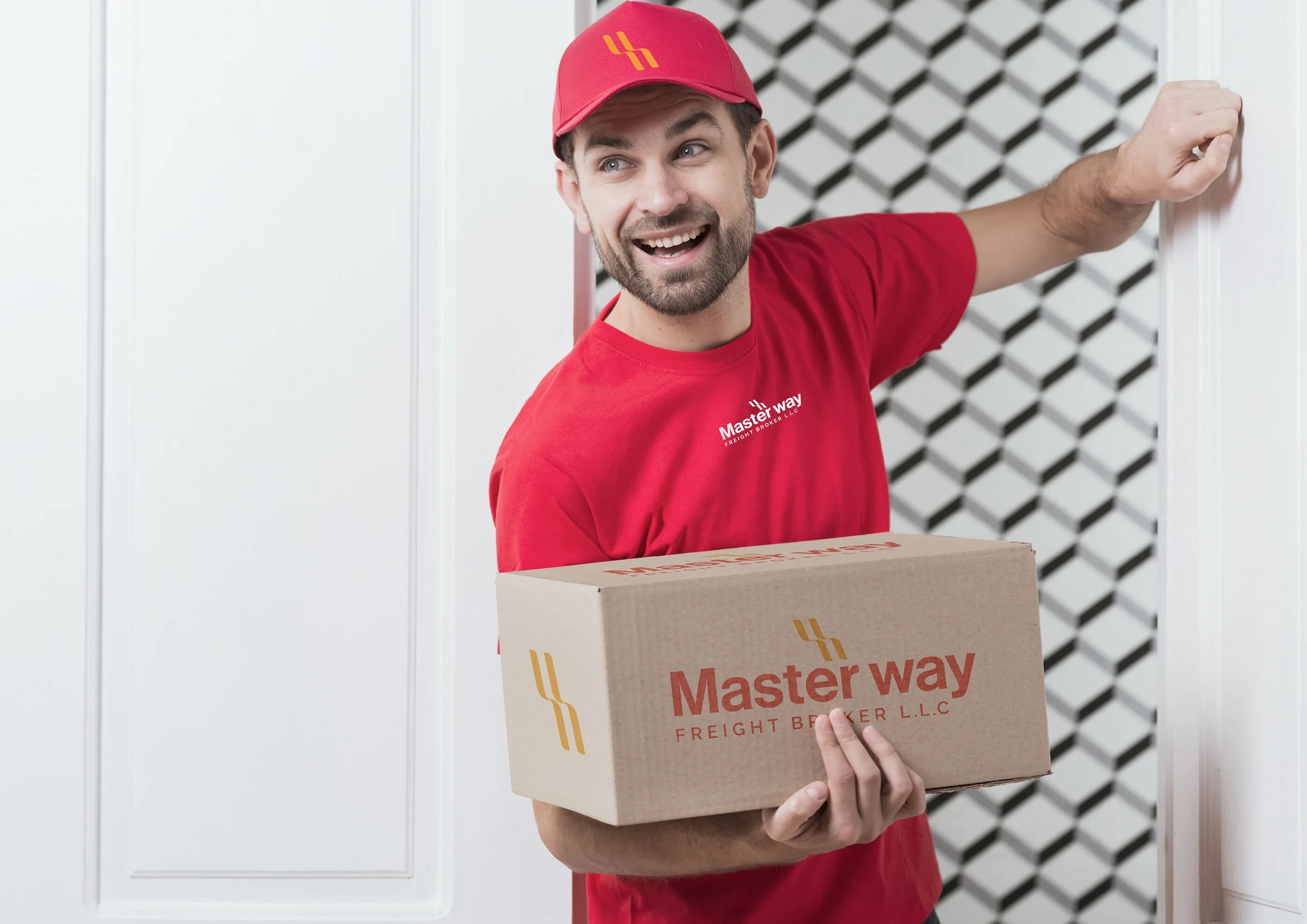 Masters way. Доставщик. Courier delivery Mockup Box. Курьер пиццы таджик. Delivery man Mockup.