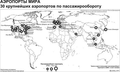 Обозначить крупные морские порты