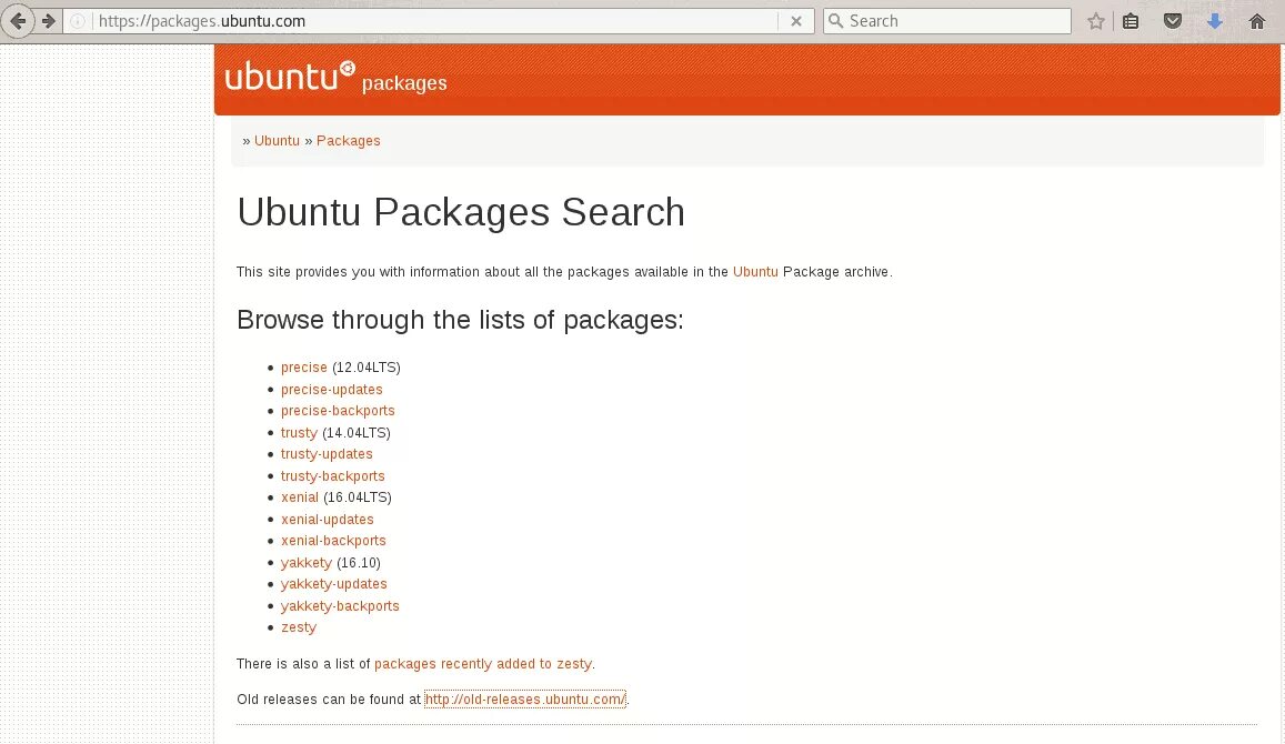Packages available