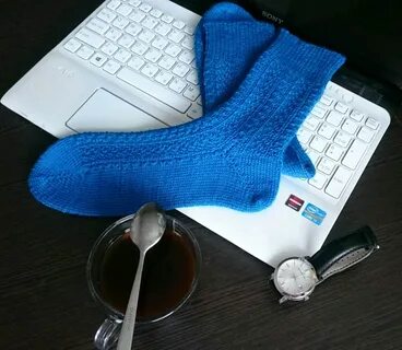 Связать красивые носки мужские