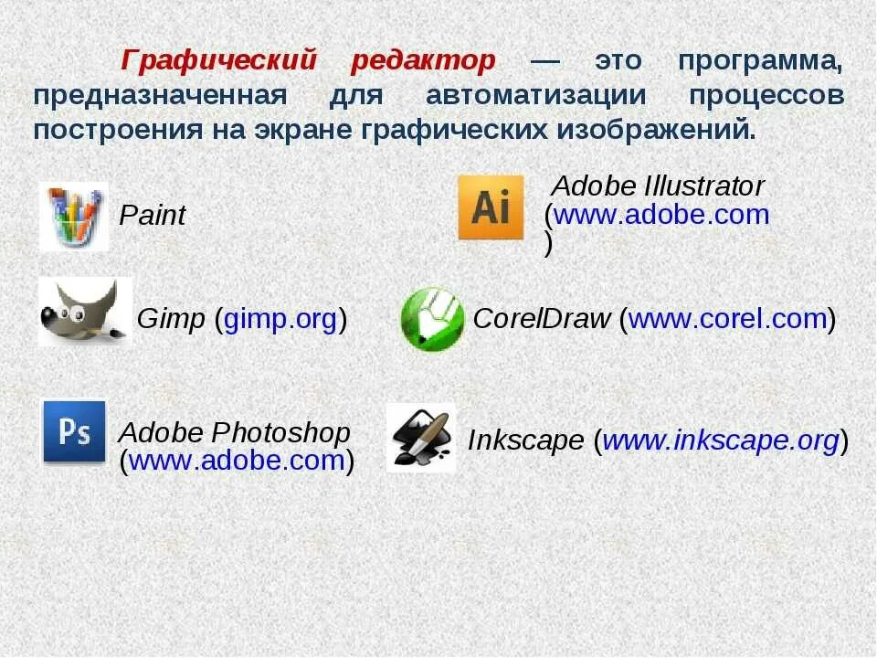 Программы предназначенные для редактирования рисунков
