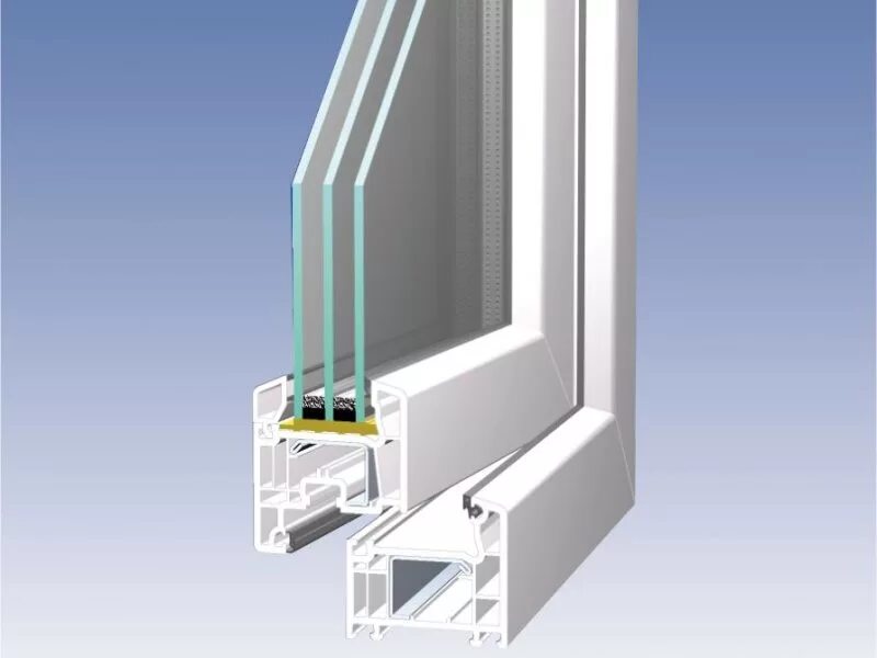 Двухкамерный стеклопакет 24 мм. Двухкамерный стеклопакет в ПВХ профиле. Однокамерное пластиковое окно. Двухкамерный профиль пвх